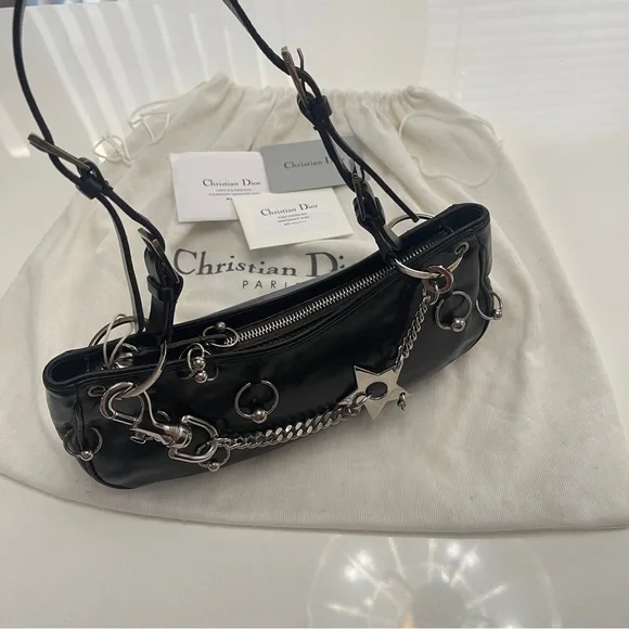 Dior Hardcore Piercing Pochette Bag John Galliano Rare Y2K - Picture 12 of 15
